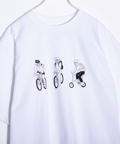 FREDY MAC（フレディーマック）の「【FREDYMAC/フレディマック】SKATEBOARD/BICYCLE/WALK THE DOG プリントTシャツ マックT（Tシャツ/カットソー・メンズ・ミント/ホワイト系その他/ホワイト系その他2/ホワイト系その他3/ピンク/アッシュグレー・S/M/L）」の15枚目の写真
