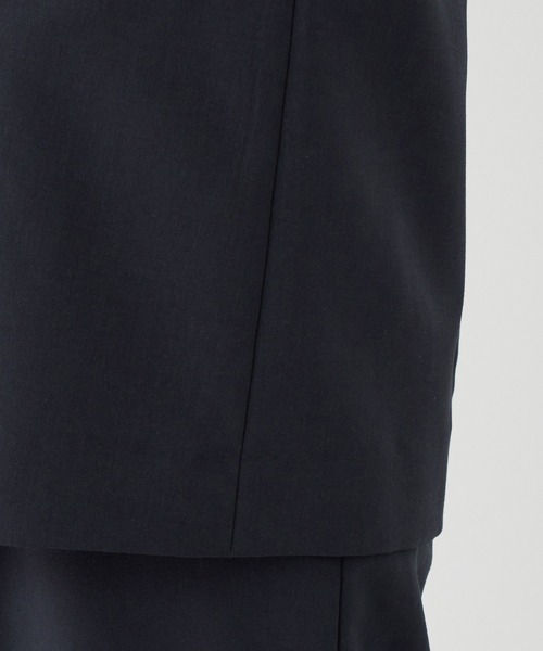 A/C DESIGN BY ALPHA CUBIC（エーシーデザインバイアルファキュービック）の「【セットアップ対応】ストレッチジレ（ノーカラージャケット・レディース・ベージュ/ネイビー・13号/9号/11号）」の20枚目の写真