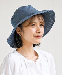 rps（アールピーエス）の「つば広デニムハット（ハット・レディース）」