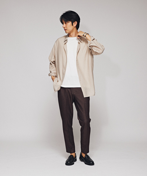 EDIFICE(エディフィス)の「アルビニスタスムース クルーネック Tシャツ(Tシャツ/カットソー・メンズ・ネイビー/ホワイト/グリーン/ブラック/アイボリー/オレンジ系その他・SMALL/MEDIUM/LARGE)」の16枚目の写真