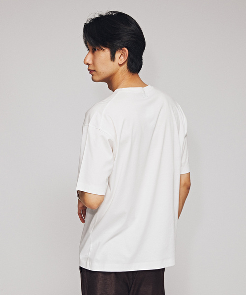 EDIFICE(エディフィス)の「アルビニスタスムース クルーネック Tシャツ(Tシャツ/カットソー・メンズ・ネイビー/ホワイト/グリーン/ブラック/アイボリー/オレンジ系その他・SMALL/MEDIUM/LARGE)」の22枚目の写真