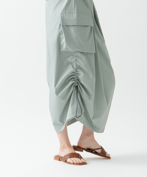 セール】「KHA:KI/カーキ」ギャザースリーブワンピース（ワンピース  