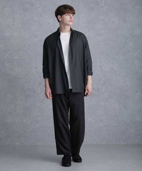Apo(s)ture(アポスチャー)の「LUCAS-001/フェイクスウェードワイドパンツ(その他パンツ・メンズ・ベージュ/グリーン/グレー/ブラック・XS/S/M/L/XL)」の6枚目の写真