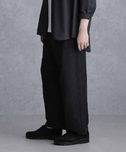 Apo(s)ture(アポスチャー)の「LUCAS-001/フェイクスウェードワイドパンツ(その他パンツ・メンズ・ベージュ/グリーン/グレー/ブラック・XS/S/M/L/XL)」の13枚目の写真