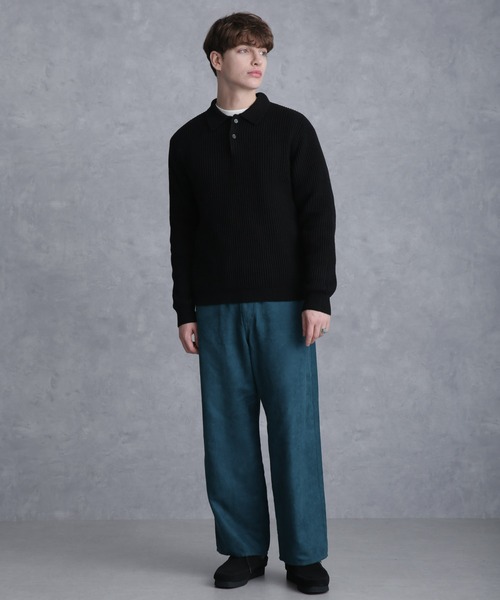 Apo(s)ture(アポスチャー)の「LUCAS-001/フェイクスウェードワイドパンツ(その他パンツ・メンズ・ベージュ/グリーン/グレー/ブラック・XS/S/M/L/XL)」の15枚目の写真