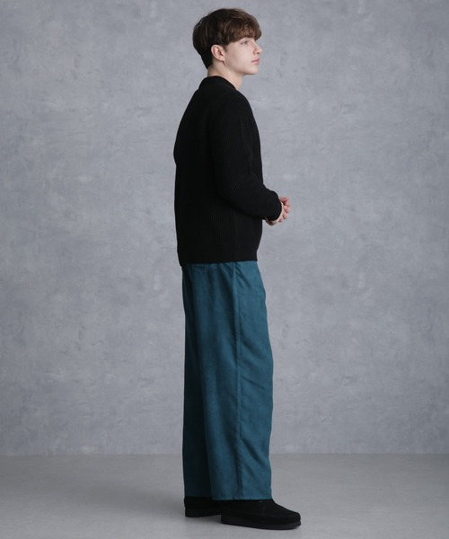 Apo(s)ture(アポスチャー)の「LUCAS-001/フェイクスウェードワイドパンツ(その他パンツ・メンズ・ベージュ/グリーン/グレー/ブラック・XS/S/M/L/XL)」の19枚目の写真