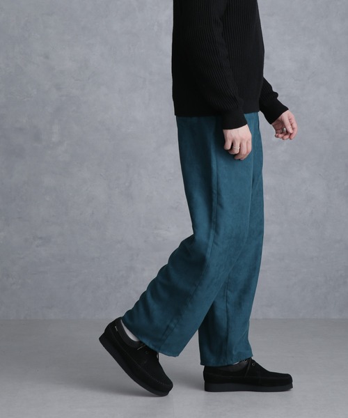 Apo(s)ture(アポスチャー)の「LUCAS-001/フェイクスウェードワイドパンツ(その他パンツ・メンズ・ベージュ/グリーン/グレー/ブラック・XS/S/M/L/XL)」の22枚目の写真