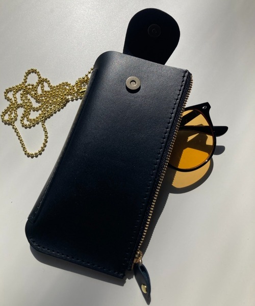 TIDEWAY(タイドウェイ)の「Ag+LEATHER BLACK&WHITE 抗菌MULTI CASE(メガネケース)(メガネ・レディース・ブラック/ホワイト・FREE)」の4枚目の写真