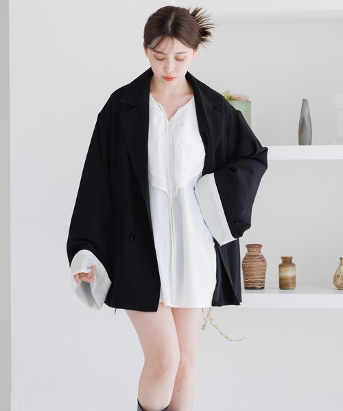 Dita Muaj.(ディータムアージュ)の「フリルカラーキャンディースリーブブラウス(チュニック)(シャツ/ブラウス・レディース・セージグリーン/ホワイト/ブラック・FREE)」の21枚目の写真