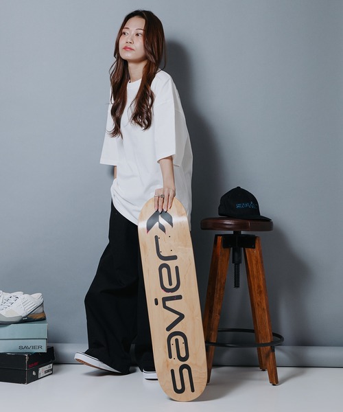 SAVIER（サビアー）の「【SAVIER/サビアー】オーバーサイズ　バックプリントTシャツ（Tシャツ/カットソー・メンズ・ホワイト/スミクロ・LARGE/MEDIUM）」の11枚目の写真