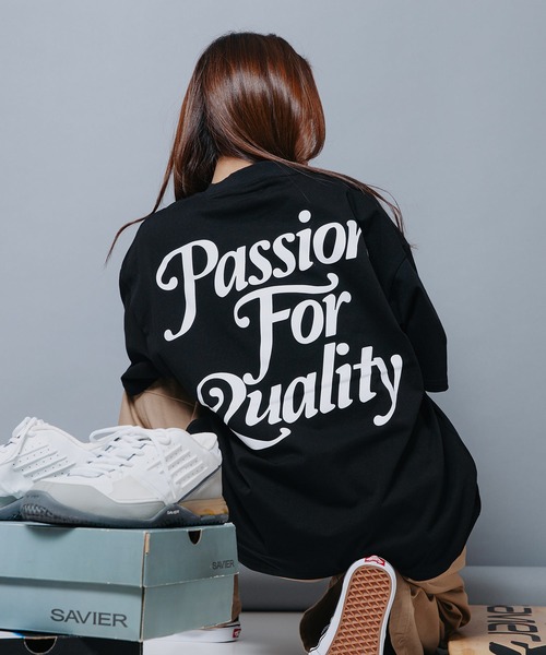SAVIER（サビアー）の「【SAVIER/サビアー】オーバーサイズ　バックプリントTシャツ（Tシャツ/カットソー・メンズ・ホワイト/スミクロ・LARGE/MEDIUM）」の4枚目の写真