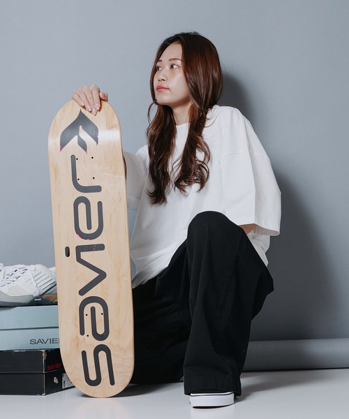 SAVIER（サビアー）の「【SAVIER/サビアー】オーバーサイズ　バックプリントTシャツ（Tシャツ/カットソー・メンズ・ホワイト/スミクロ・LARGE/MEDIUM）」の7枚目の写真