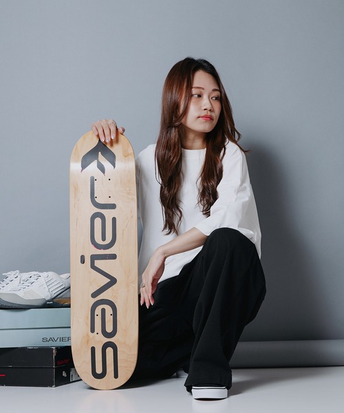 SAVIER（サビアー）の「【SAVIER/サビアー】オーバーサイズ　バックプリントTシャツ（Tシャツ/カットソー・メンズ・ホワイト/スミクロ・LARGE/MEDIUM）」の8枚目の写真