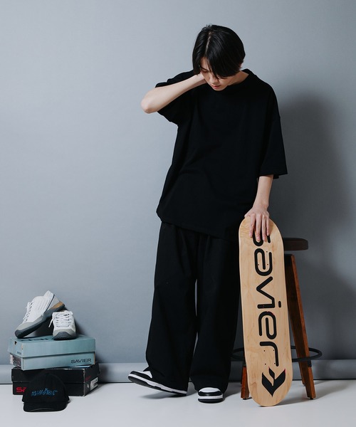 SAVIER（サビアー）の「【SAVIER/サビアー】オーバーサイズ　バックプリントTシャツ（Tシャツ/カットソー・メンズ・ホワイト/スミクロ・LARGE/MEDIUM）」の19枚目の写真