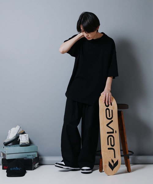 SAVIER（サビアー）の「【SAVIER/サビアー】オーバーサイズ　バックプリントTシャツ（Tシャツ/カットソー・メンズ・ホワイト/スミクロ・LARGE/MEDIUM）」の20枚目の写真