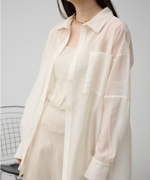 AZUL by moussy | バックスリットシアーオーバーシャツ(シャツ/ブラウス)