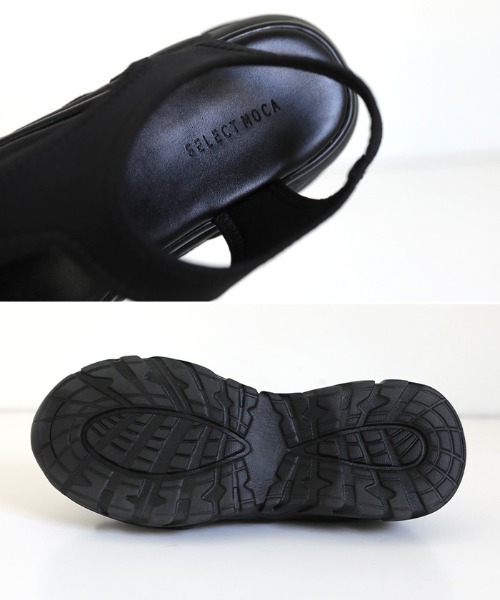 select MOCA（セレクトモカ）の「スニーカーサンダル（サンダル・レディース・ブラック/オフホワイト・SMALL/MEDIUM/LARGE）」の6枚目の写真