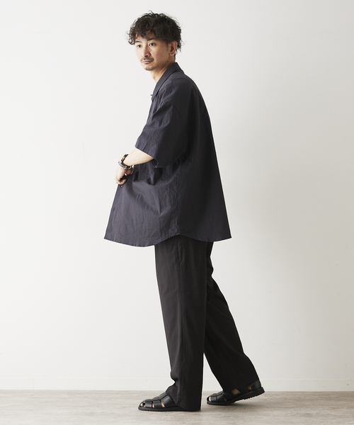 ARMY TWILL(アーミーツイル)の「ARMY TWILL / アーミーツイル別注 綿/麻 スラブシャツ(シャツ/ブラウス・メンズ・ブラック/グリーン/オレンジ・MEDIUM/LARGE)」の7枚目の写真