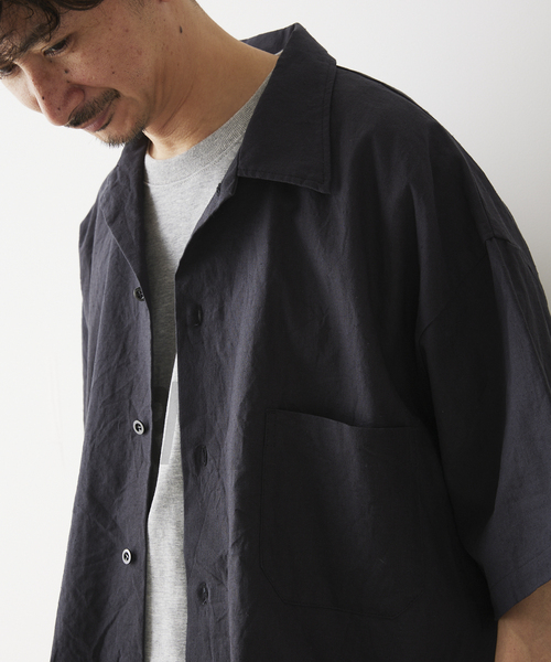 ARMY TWILL(アーミーツイル)の「ARMY TWILL / アーミーツイル別注 綿/麻 スラブシャツ(シャツ/ブラウス・メンズ・ブラック/グリーン/オレンジ・MEDIUM/LARGE)」の11枚目の写真