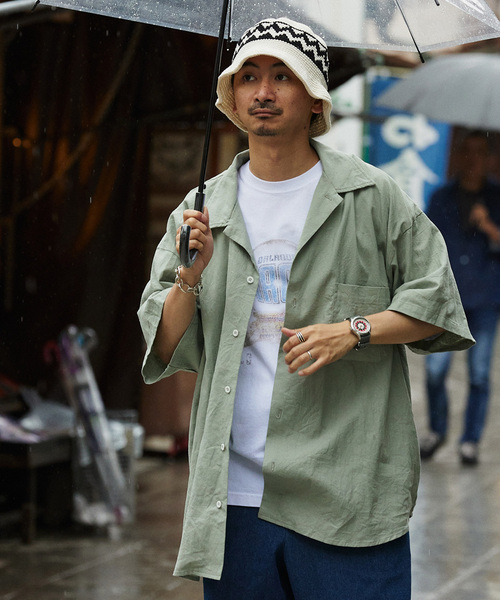 ARMY TWILL(アーミーツイル)の「ARMY TWILL / アーミーツイル別注 綿/麻 スラブシャツ(シャツ/ブラウス・メンズ・ブラック/グリーン/オレンジ・MEDIUM/LARGE)」の20枚目の写真