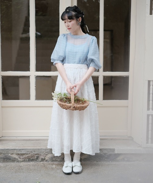 フリル ギャザー フレア スカート miolite（スカート）｜miolite  