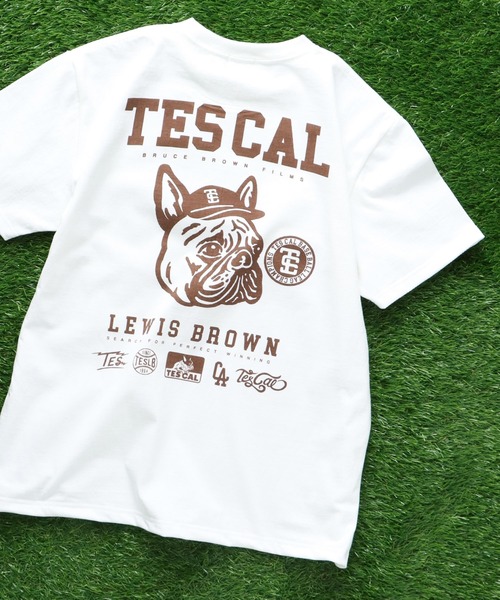 The Endless Summer(エンドレスサマー)の「TES BUHI LEAGUE T-SHIRT / Tシャツ(Tシャツ/カットソー・メンズ・ブラウン/レッド/オレンジ/ブルー・SMALL/X-LARGE/LARGE/MEDIUM)」の2枚目の写真