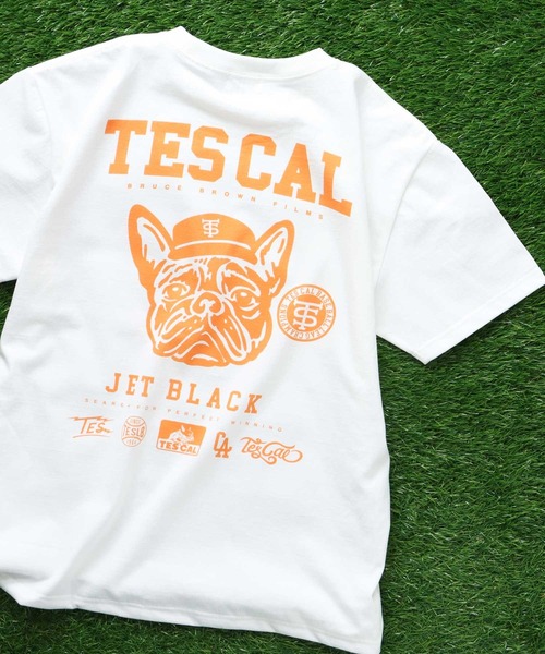 TES エンドレスサマー　プルート　Tシャツ 白　Sサイズ　パイル地 TES BUHI LEAGUE T-SHIRT / Tシャツ（Tシャツ/カットソー）｜The