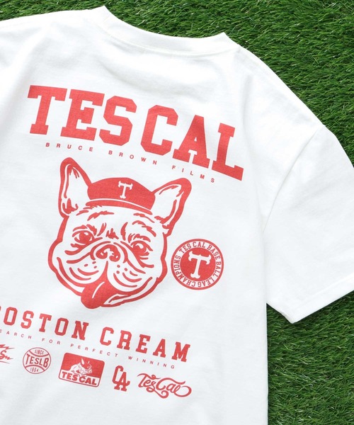 The Endless Summer(エンドレスサマー)の「TES BUHI LEAGUE T-SHIRT / Tシャツ(Tシャツ/カットソー・メンズ・ブラウン/レッド/オレンジ/ブルー・SMALL/X-LARGE/LARGE/MEDIUM)」の9枚目の写真