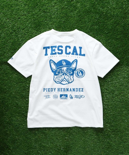 The Endless Summer(エンドレスサマー)の「TES BUHI LEAGUE T-SHIRT / Tシャツ(Tシャツ/カットソー・メンズ・ブラウン/レッド/オレンジ/ブルー・SMALL/X-LARGE/LARGE/MEDIUM)」の21枚目の写真