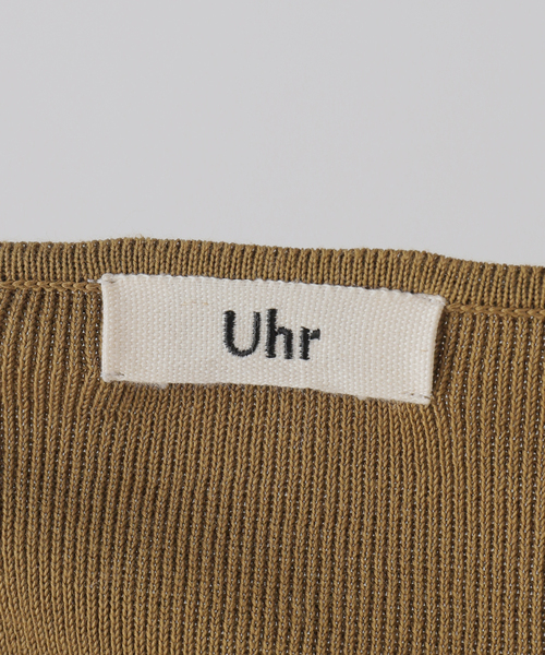 Spick & Span(スピックアンドスパン)の「Uhr / ウーア Drawstring camisole Knit 24SSUHR-KT387(キャミソール・レディース・カーキ/アイボリー・FREE)」の18枚目の写真