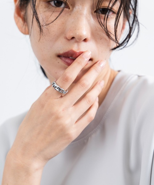JUNRED(ジュンレッド)の「ital. from JUNRed / gradient chain ring(リング・メンズ・シルバー・S/L)」の10枚目の写真