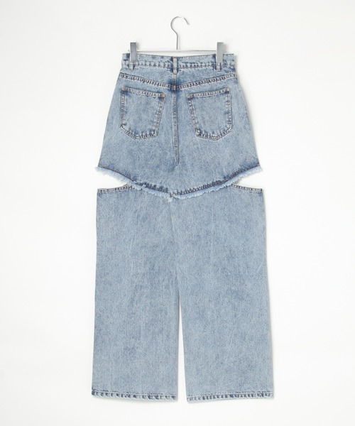 ダメージデニムパンツ ストリート ダメージ加工デニムパンツ P241 | wshot