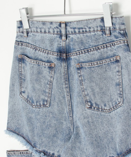 notch.（ノッチ）の「12ozサイドダメージデニムパンツ（デニムパンツ・レディース・グレー/ブルー系その他・M）」の17枚目の写真