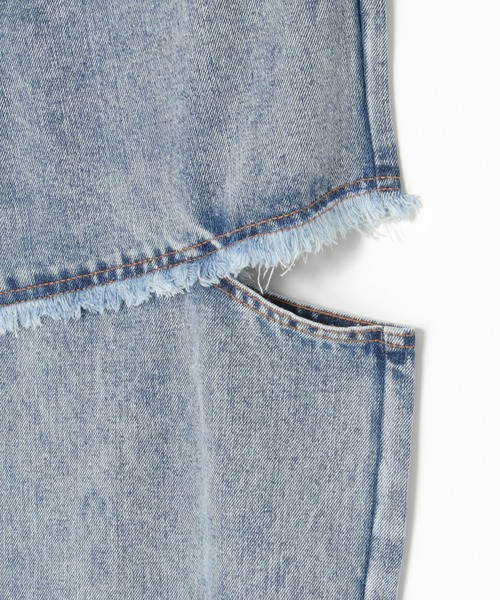 セール】12ozサイドダメージデニムパンツ（デニムパンツ