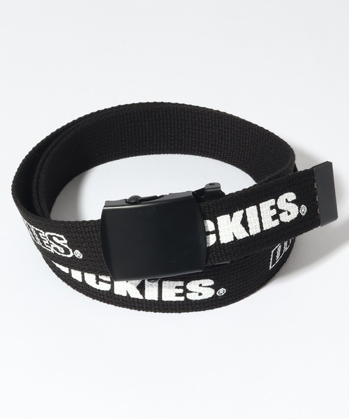 新品タグ付き！ブラック希少XXL 軽い着心地♪サイドラインロゴ　ベルトループ セール】【Dickies/ディッキーズ】タグロゴプリント GIべルト（ベルト