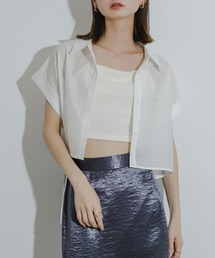 HEYUMM | ドロストクロップドシャツ(シャツ/ブラウス)