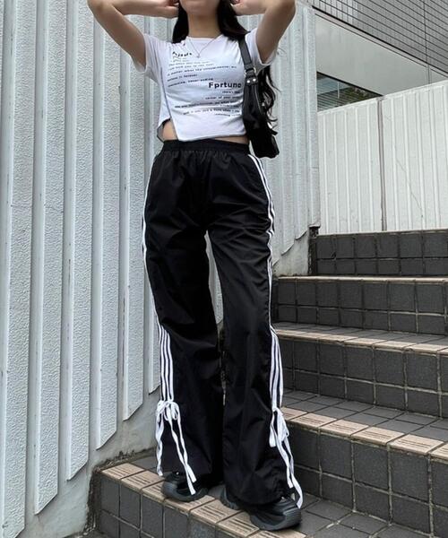 Figments(フィグメンツ)の「リボンライントラックパンツ(その他パンツ・レディース・ブラック・FREE)」の13枚目の写真