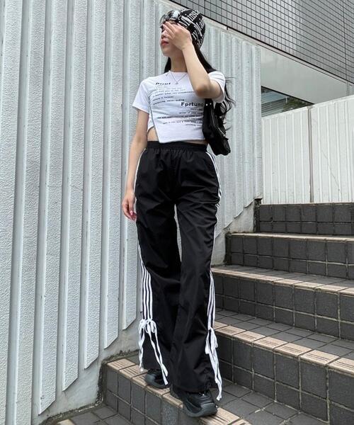 Figments(フィグメンツ)の「リボンライントラックパンツ(その他パンツ・レディース・ブラック・FREE)」の14枚目の写真