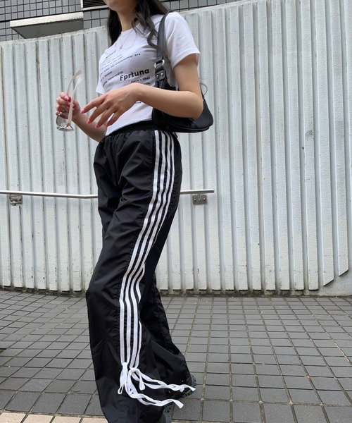 Figments(フィグメンツ)の「リボンライントラックパンツ(その他パンツ・レディース・ブラック・FREE)」の7枚目の写真