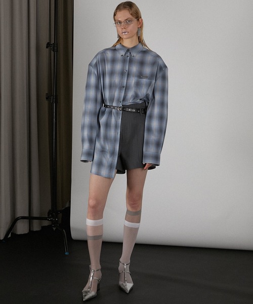 PRANK PROJECT（プランクプロジェクト）の「レイヤードシアーソックス / Layered Sheer Socks（ソックス/靴下・レディース・ベージュ/ブラック/グレー・FREE）」の9枚目の写真