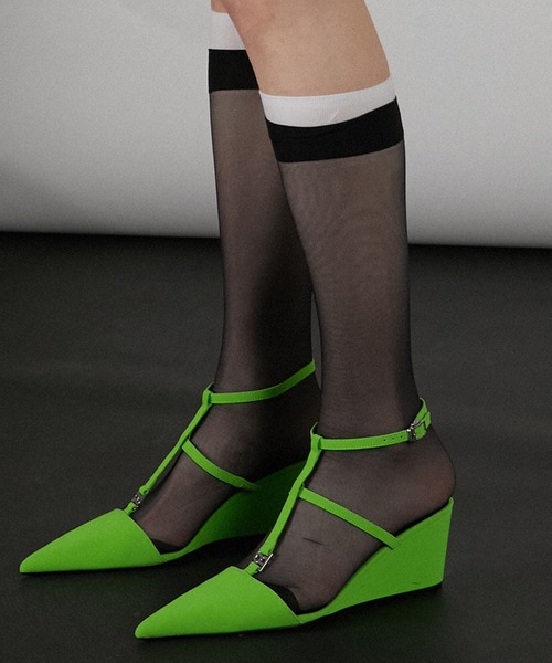 PRANK PROJECT（プランクプロジェクト）の「レイヤードシアーソックス / Layered Sheer Socks（ソックス/靴下・レディース・ベージュ/ブラック/グレー・FREE）」の8枚目の写真