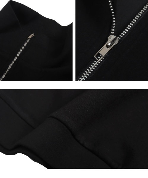 KOBE LETTUCE（コウベレタス）の「ハーフジップダイバーベストトップス（ベスト・レディース・カーキ/ブラック/グレー・M）」の14枚目の写真