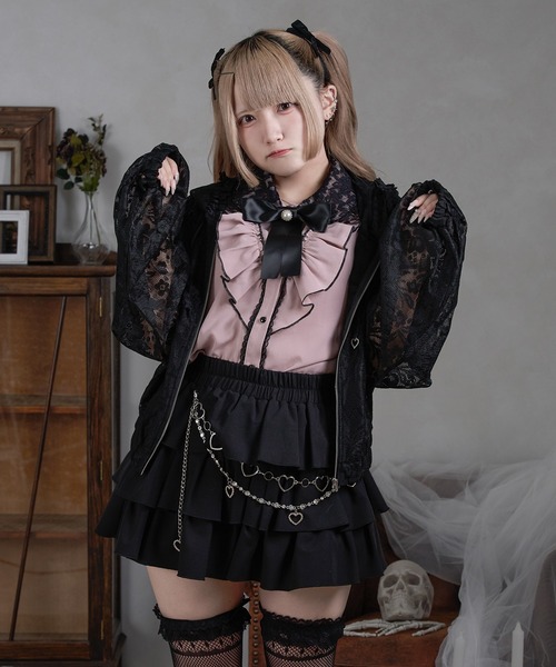 Pal elfy（パルエルフィー）の「ハートスタッツレースパーカー