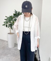 fredy emue | チャイナ釦シアージャケット(テーラードジャケット)