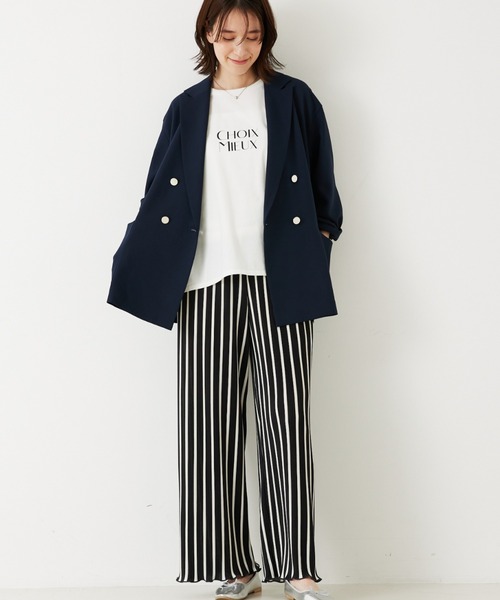 abahouse mavie(アバハウスマヴィ)の「【ロングセラー!】クリスタルプリーツイージーパンツ(その他パンツ・レディース・グリーン系その他/モカ/ブラウン系その他/ストライプ・フリー)」の20枚目の写真