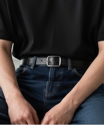 Burner（バーナー）の「【OKUOKU　0909】ベルト belt スクエアバックル　 ユニセックス oku-belt-671100484310-6 Nn（ベルト）」