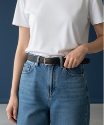 Burner（バーナー）の「【OKUOKU　0909】ベルト belt スクエアバックル　 ユニセックス oku-belt-671100484310-6 Nn（ベルト）」