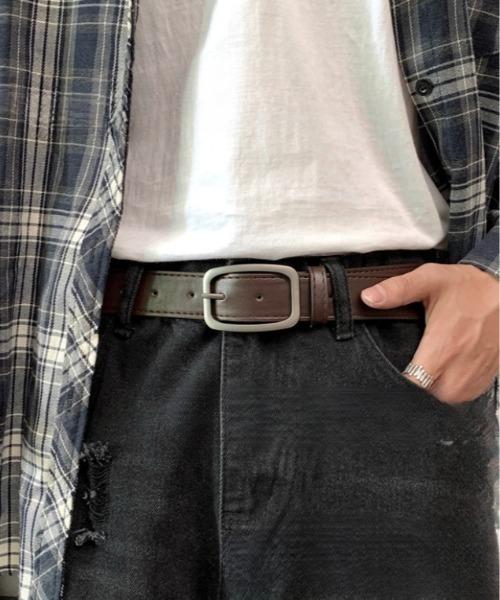 Burner(バーナー)の「【OKUOKU 0909】ベルト belt スクエアバックル ユニセックス oku-belt-671100484310-6 Nn(ベルト・メンズ・ブラック/ダークブラウン/ブラウン/ホワイト/ホワイト×ブラック/ゼブラ/ホワイト系その他/ブラック系1/カーキオリーブ/レッド/ブラック系その他2/ダークブラウン系5/ダークブラウン系2/ダークブラウン系1/ブラウン系その他5/ブラウン系その他3/アイボリー系2/ブラウン系その他/ブラック系その他/グレー系その他3/ブラック系その他5/ブラック系その他4/ブラック系その他3/ダークブラウン系3/ブラック系3/ブラック系2・FREE/130cm)」の19枚目の写真
