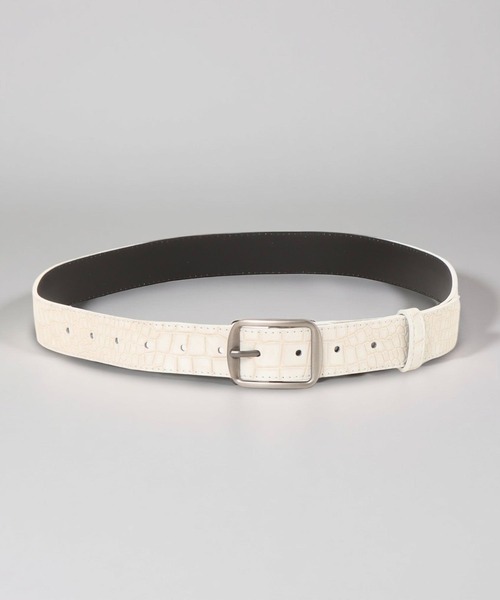 Burner(バーナー)の「【OKUOKU 0909】ベルト belt スクエアバックル ユニセックス oku-belt-671100484310-6 Nn(ベルト・メンズ・ブラック/ダークブラウン/ブラウン/ホワイト/ホワイト×ブラック/ゼブラ/ホワイト系その他/ブラック系1/カーキオリーブ/レッド/ブラック系その他2/ダークブラウン系5/ダークブラウン系2/ダークブラウン系1/ブラウン系その他5/ブラウン系その他3/アイボリー系2/ブラウン系その他/ブラック系その他/グレー系その他3/ブラック系その他5/ブラック系その他4/ブラック系その他3/ダークブラウン系3/ブラック系3/ブラック系2・FREE/130cm)」の3枚目の写真