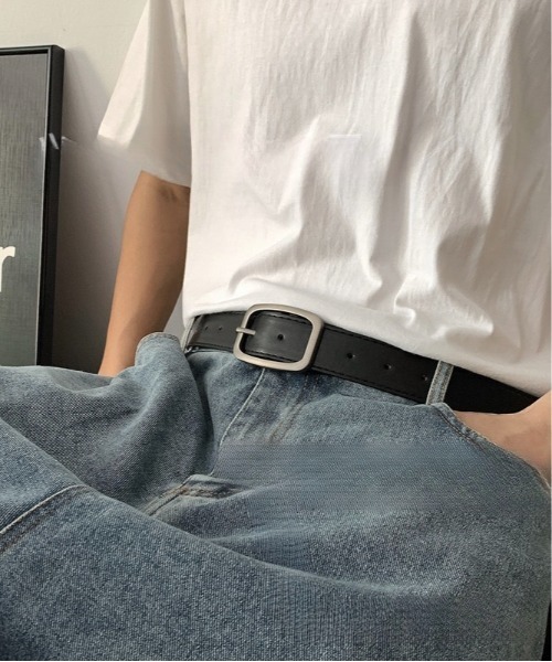 Burner(バーナー)の「【OKUOKU 0909】ベルト belt スクエアバックル ユニセックス oku-belt-671100484310-6 Nn(ベルト・メンズ・ブラック/ダークブラウン/ブラウン/ホワイト/ホワイト×ブラック/ゼブラ/ホワイト系その他/ブラック系1/カーキオリーブ/レッド/ブラック系その他2/ダークブラウン系5/ダークブラウン系2/ダークブラウン系1/ブラウン系その他5/ブラウン系その他3/アイボリー系2/ブラウン系その他/ブラック系その他/グレー系その他3/ブラック系その他5/ブラック系その他4/ブラック系その他3/ダークブラウン系3/ブラック系3/ブラック系2・FREE/130cm)」の5枚目の写真